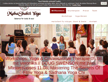 Tablet Screenshot of mahashakti-yoga.de